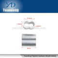 Double Oval Aluminum tube/crimp/sleeve